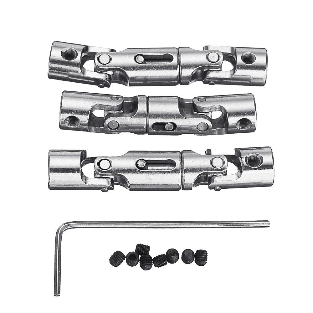 3PCS Metal Universial Drive Shaft for WPL B16 B36 1/16 6WD Rc Car Parts 