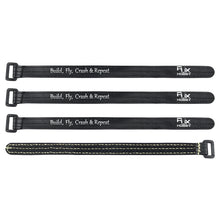 4pcs RJX HOBBY 150-300mm Magic Tap Battery Strap Black Red Color for RC Model 