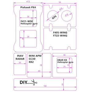 1PC Double-sided Tape Shock Absorber Sponge Adhesive Sticker Flight Control Gyro Damping Foam Pad for FPV RC Drone Pixhawk APM F405 F722 F411