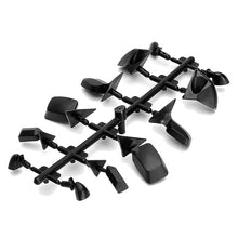 Rear View 6-Style Mirrors Accessories Set For 1:10 RC Car On Road Upgrade Black