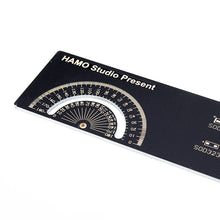 Hamo 250mm Scale Straight Ruler Degree Brass Protractor Multifunction Measuring Tool for RC Drone FPV Racing