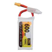 ZOP Power 14.8V 600mAh 100C 4S Lipo Battery XT30 Plug for 90mm to 180mm Size Multi Rotor