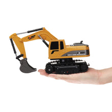 BOCHENG TOYS 1/24 5CH Wireless Controlled Rc Car Die-cast Engineering Excavator Truck 