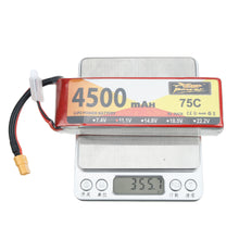 ZOP Power 11.1V 4500mAh 75C 3S Lipo Battery XT60 Plug for RC Drone Car Boat Helicopter Airplane