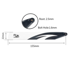 3PCS RJX 155mm Carbon Fiber Main Blade For Trio 180 CFX RC Helicopter