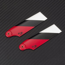 1 Pair RJX B-HA105R 105mm Carbon Fiber Tail Blade For 700 Class RC Helicopter