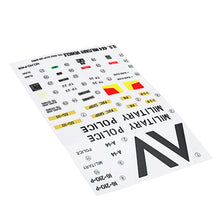 HG P408 1/10 RC Car Model Spare Parts DIY Stickers Decals Sheet for Desert Yellow Body Accessory 