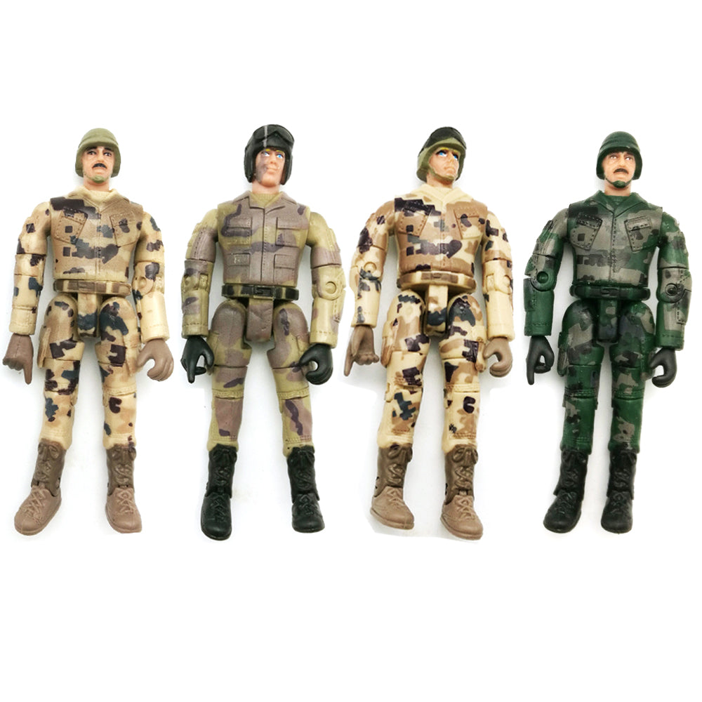 4Pc WPL Simulate Action Figure Soldier Doll 10cm Random Delivery RC Car Parts