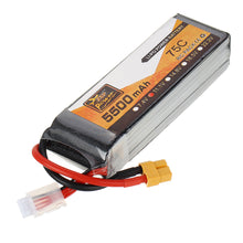 ZOP Power 11.1V 5500mAh 75C 3S Lipo Battery XT60 Plug for RC Car Quadcopter