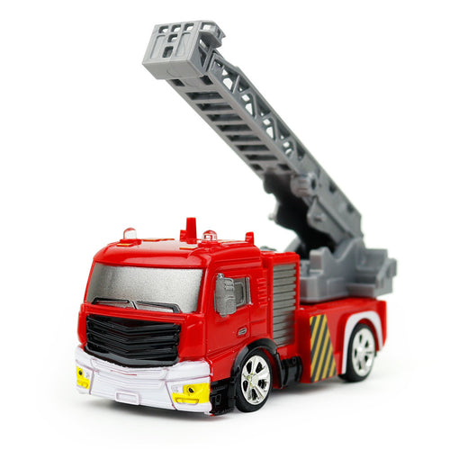 Coke Can Shenqiwei 8027 1:58 Aerial Ladder Fire-Truck RC Car Mini 4 Channel 