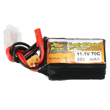 ZOP Power 11.1V 550mAh 70C 3S Lipo Battery with JST XT30 Plug For Eachine Lizard95 FPV Racer
