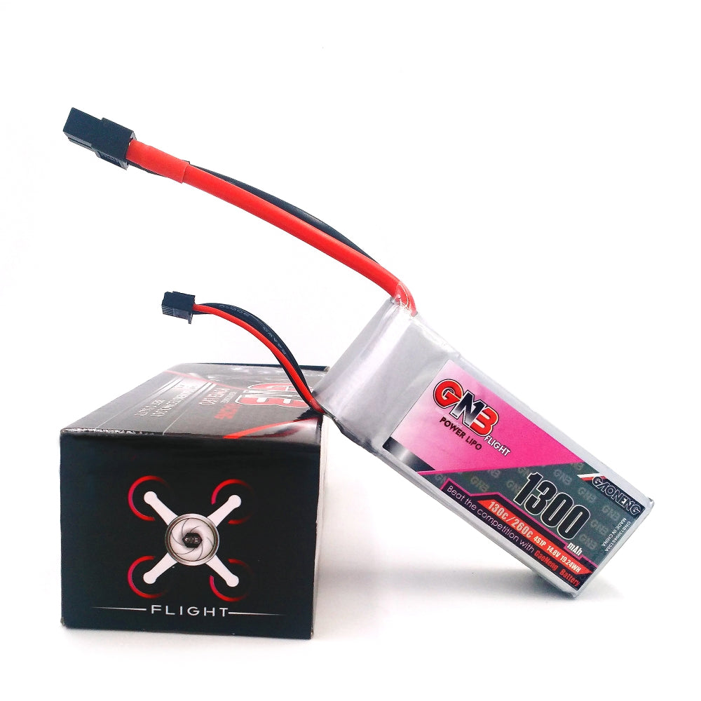 GNB 4S1P 1300mAh 4S 130C 14.8V XT60 LiPo Battery For RC Drone 