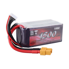 BT 14.8V 1500mAh 100C 4S Lipo Battery XT60 Plug for RC Racing Drone
