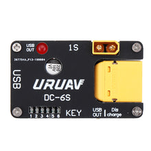 2 in 1 URUAV DC-6S 5-12V Battery Charger Discharger XT60/30/PH2.0 Plug USB Output for 1-6S Battery Mobile Phone Quick Charge TS80 Soldering Iron