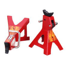 6 TON 2Pcs Alloy 1/10 Scale Jack Stands for Axial SCX10 TAMIYA CC01 RC Trucks Set Car Parts