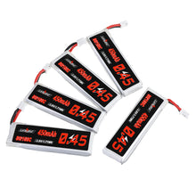 5Pcs URUAV 3.8V 450mAh 80C/160C 1S Lipo Battery PH2.0 Plug for EMAX Tinyhawk II 75mm Tiny7 Happymodel Snapper7