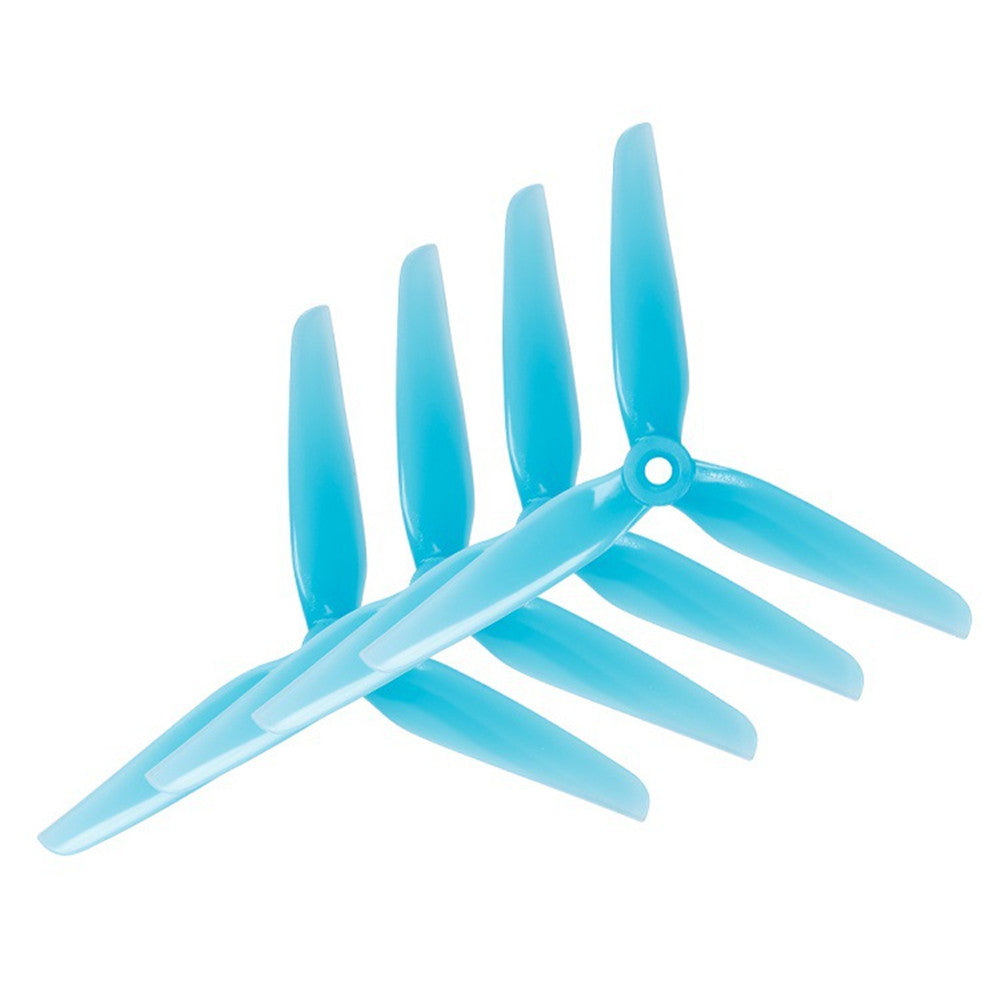 HQProp HeadsUp Racing 3-Bladed Prop R38 Blue (2CW+2CCW) Poly Carbonate Propeller Multi Rotor Parts For FPV Racing RC Drone 