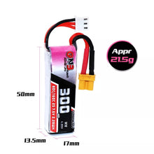 4Pcs Gaoneng 7.6V 300mAh 80C/160C 2S HV 4.35V XT30 Lipo Battery for BETAFPV Whoop Quadcopter