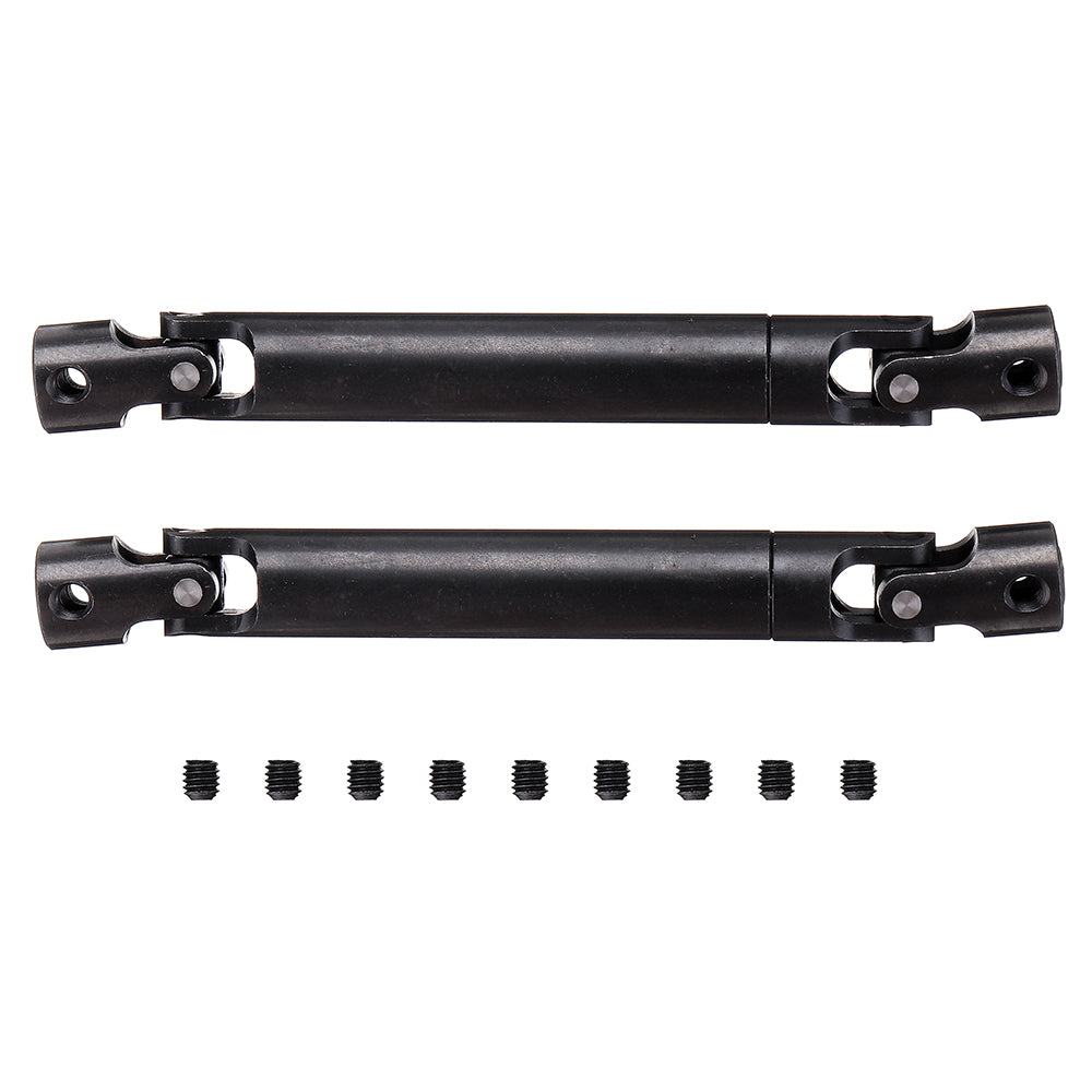 2PCS Black For Metal Drive Shaft 90-115mm 110-155mm 1/10 SCX10 D90 RC Car