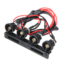 WPL C14 C24 1/16 2.4G Rc Car DIY Parts 4 White LED Light Headlight Set With Metal Lamp Cup