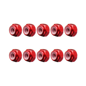 10Pcs M2 Manual Knurled Thumb Aluminum Alloy Screw Nut Spacer Flat Washer