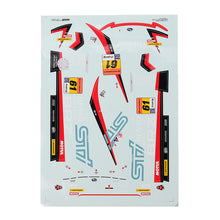 Killerbody 48739 DIY Sticker Decals Sheet for SUBARU BRZ R&D SPORT 1/10 RC Car Body Shell 