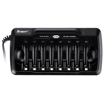 RYDBATT JBC026-11 8 Slots LED Display Smart Battery Charger for AA AAA Battery