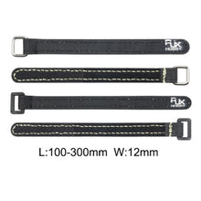 4Pcs RJXHOBBY 100-400mm Nylon Battery Straps Metal Buckle Black for Lipo Battery