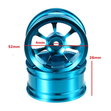 2PCS A-alloy Rims For 1/18 Upgrade WLtoys A959-B A979-B A959 A969 A979 K929 1/10 RC Cars