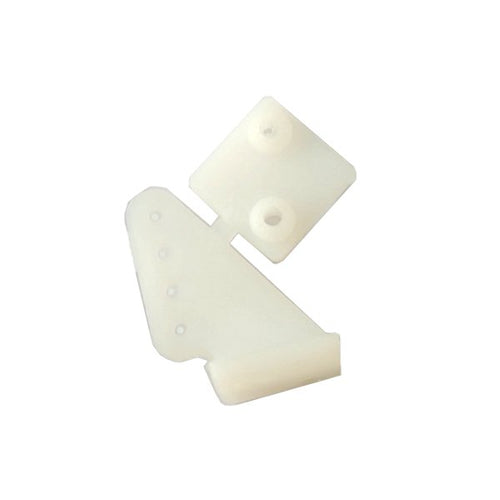10Pcs Plastic Triangle Servo Horn Grey White Transparent 20x16x11.5mm For RC Airplane 