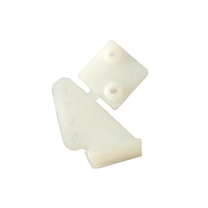 10Pcs Plastic Triangle Servo Horn Grey White Transparent 20x16x11.5mm For RC Airplane 