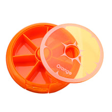 7 Slots Round Storage Tool Box Screw Nut Orange Pink Color Box