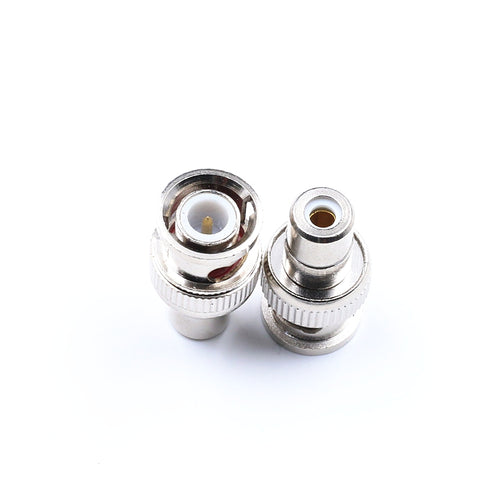 2 PCS BNC Male to RCA Female AV Extend Cable Connector FPV Video Audio Adapter