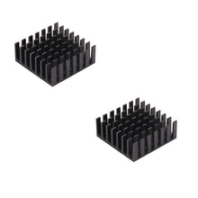 2 PCS Aluminum Alloy Heat Sink 28*28*11mm Cooling Chip with Ultra-thin Sticker for RC ESC Servo Motor UAV FPV Transmitter VTX TV