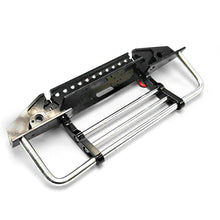 Aluminum Alloy D90 Axial 90046 Front Bumper Protector With LED Light For SCX10 SCX10 II RC Car Parts