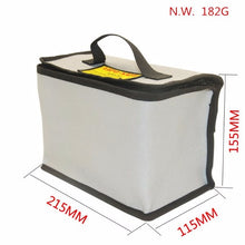LiPo Battery Portable Explosion Proof Safety Bag With Zipper 215x155x115mm 