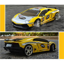 JHL 1/16 2.4G 4WD Drift Rc Car Titanium Alloy Shell with LED Light Racing Toys