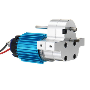 1PC Metal Transfer Gear Box W/ 370 Motor for WPL B-16 B-24 B-36 C24 JJRC Q60 Q61 4WD 6WD RC Car 