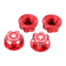 4PCS 17mm Dustproof Non Slip Hex Wheel Nut for X-Maxx Summit 1/8 RC Car Vehicles Parts
