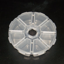 Eight Grid Circular Parts Storage Box for Screw Component IC Patch Hardware Parts