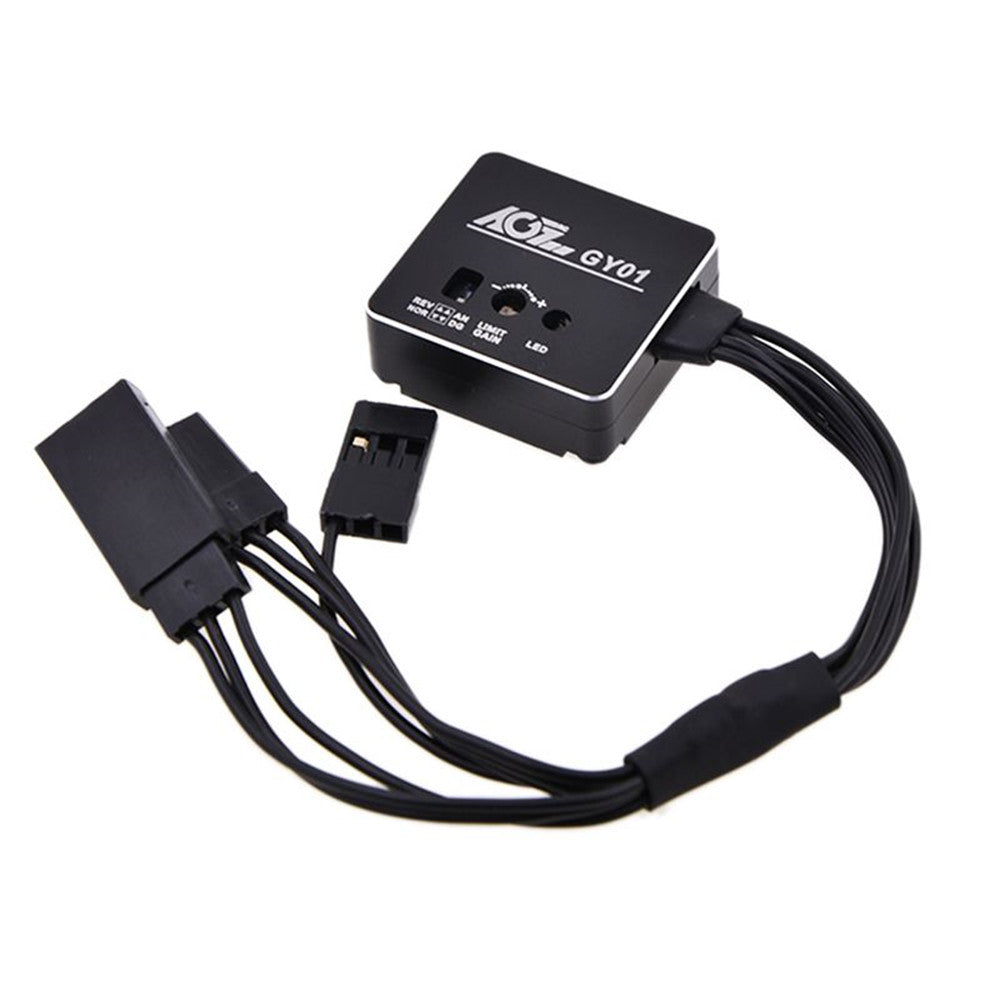 AGFRC GY01 Aluminum Case High Stability Drift Tuned Gyro for 1/8 1/10 RC Car Boat Model