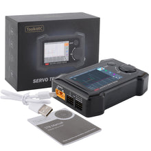 ToolkitRC ST8 8CH 100W 2A 7-28V LCD Servo Special Tester PWM/PPM/SBUS Signal Speed Liner Step Servo Analyzer With 4-Ways Independent Program Signal