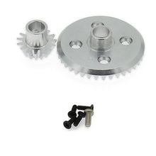 Black Ring Gear With Pinion Gear For 1/18 Wltoys A959 A969 A979 K929 RC Car Parts