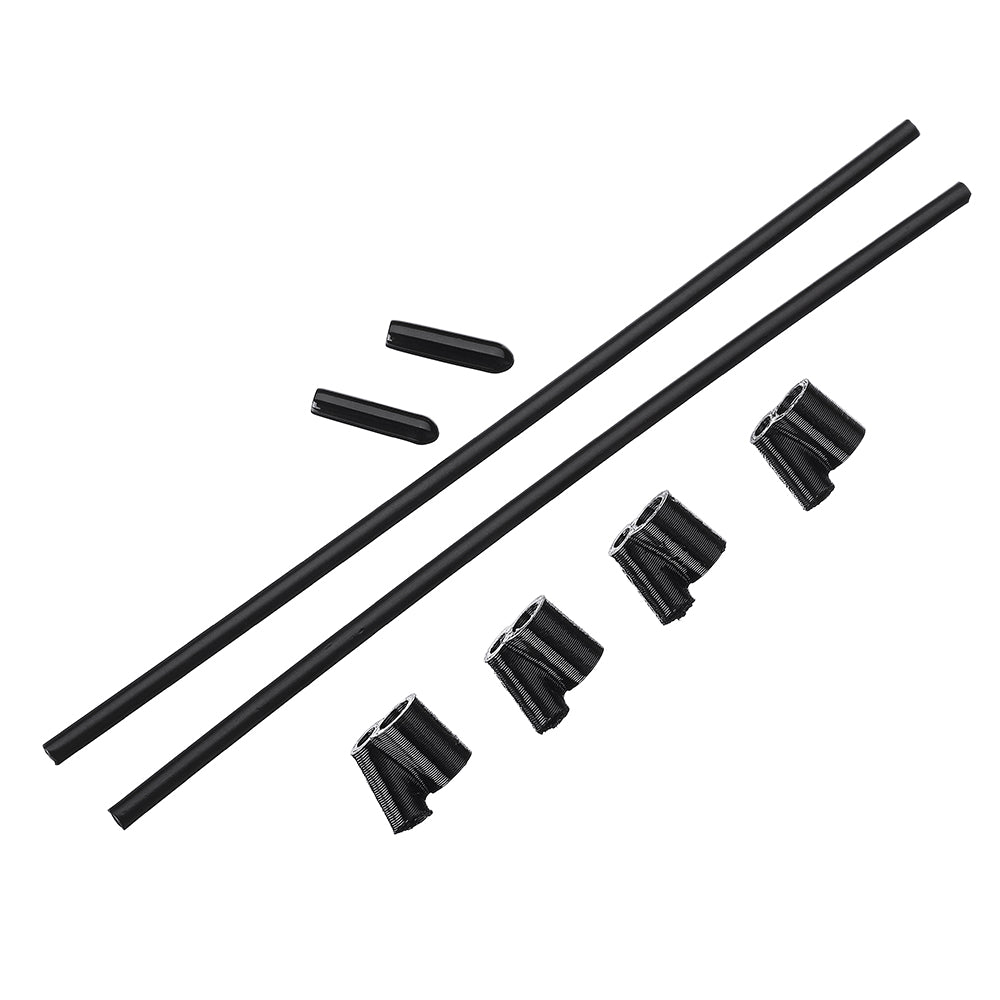 4PCS 40° TPU FPV RX Antenna Tube Holder w/ 2PCS 5.5 inches Antenna Tube for 5mm Standoffs Black