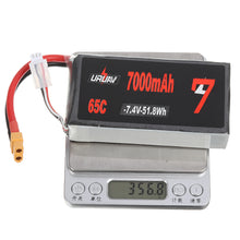 URUAV 7.4V 7000mAh 65C 2S Lipo Battery XT60 Plug for RC Car Quadcopter Airplane