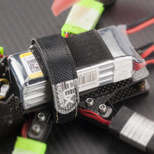 2Pcs RJXHOBBY High Strength Non Slip Silicone 3M Fiber Metal Claps Battery Strap for Lipo Battery