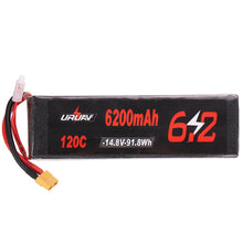 URUAV 14.8V 6200mAh 120C 4S Lipo Battery XT60 Plug for RC Drone