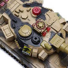 BB638 Plastic 2.4G 10CH RC Tank With Light Sound RC Car Toys