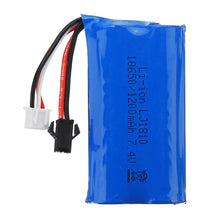 HS 18650 7.4V 1200mAh 25C 2S Li-ion Battery Anti-Reverse Plug for 18301/18302 18311/18312 Rc Car