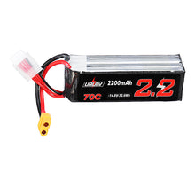 2Pcs URUAV 14.8V 2200mAh 70C 4S Lipo Battery XT60 Plug for Eachine Fury Wing Airplane Feilun FT011